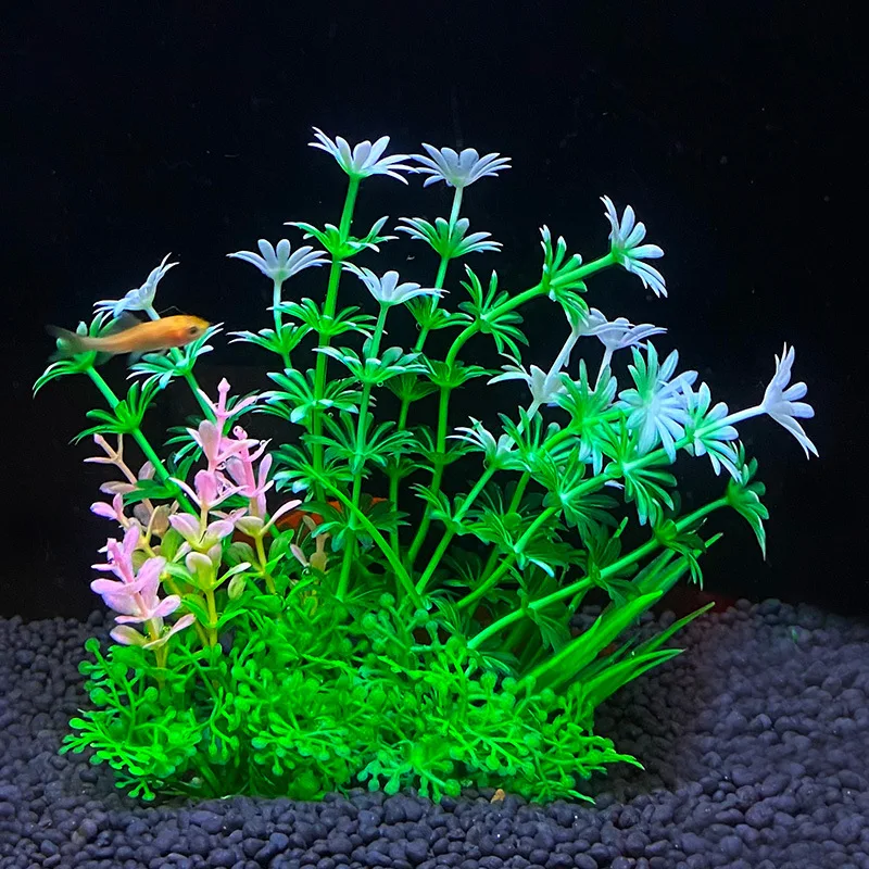 Artificial Aquarium Decor Plants  Water Weeds Ornament Plastic Aquatic Plant Fish Tank Decorate Accessories Aquarium Accesories