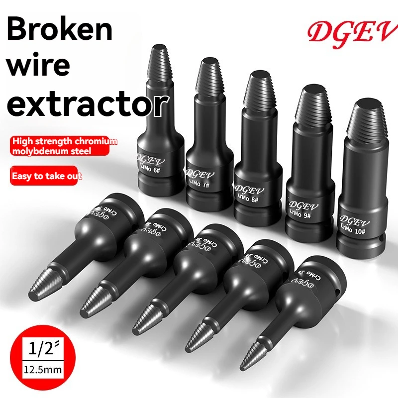 

Набор из 10 торцевых головок Torx (H3-H22) с приводом 1/2 дюйма, шестигранные ударные головки для гайковерта, ручные инструменты