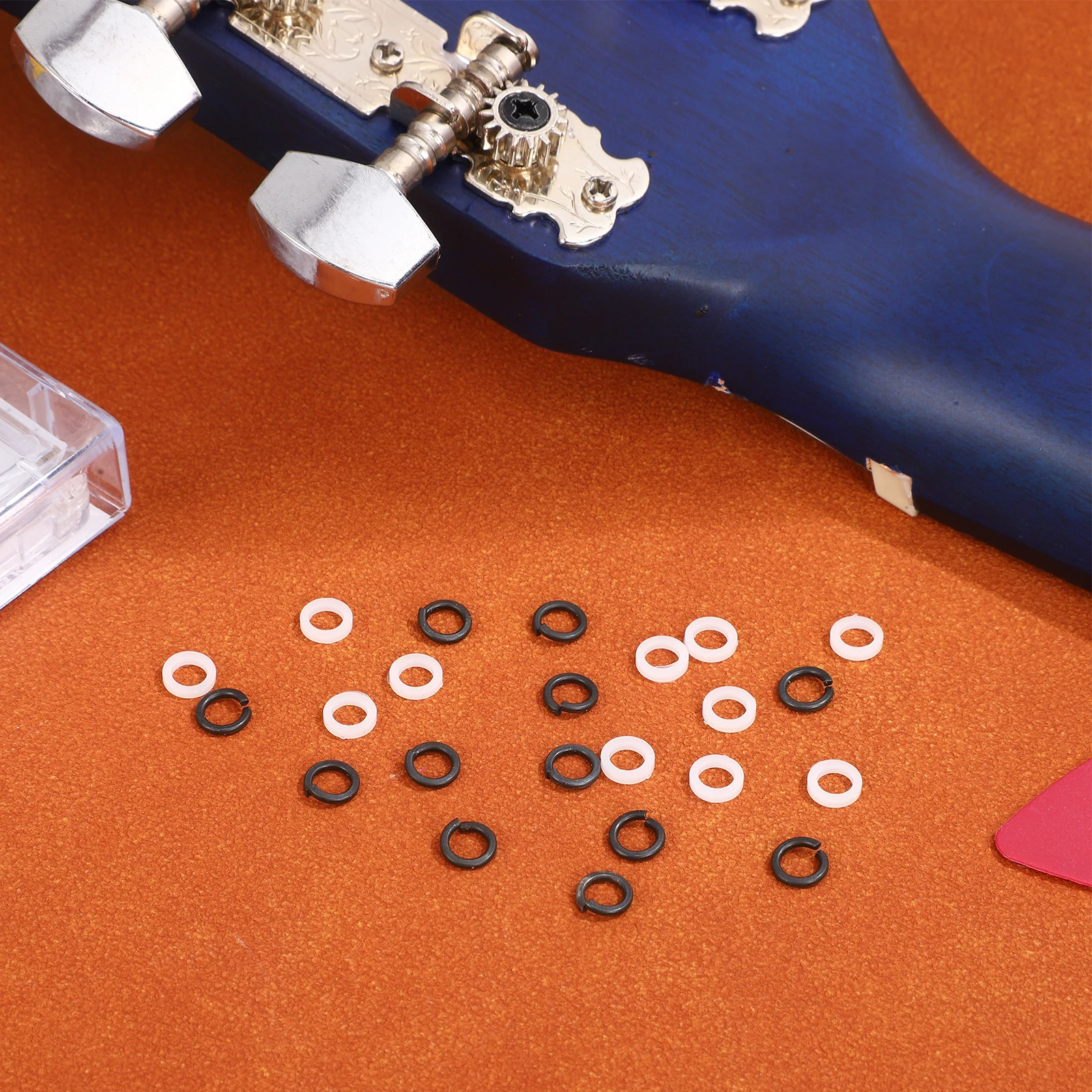 

24Pcs Tuning Peg Washer Double Layer Spacer Replacement Easy Install Acoustic Electric Guitar Accessory Tuner Washer