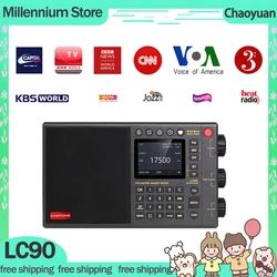 Chaoyuan LC90 Radio Bluetooth All-Band FM Radio Card IPS Screen CHOYONG LC90 Outdoor Speaker Global Radio Receiver Custom Gifts