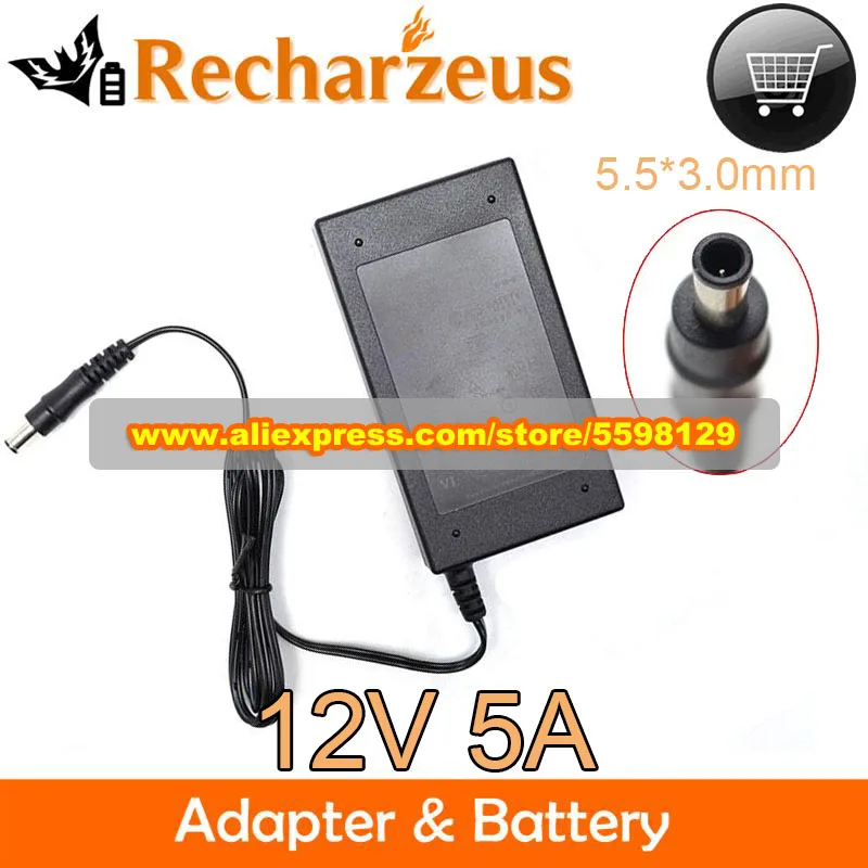 Genuine DA-60Z12 AC Adapter 12V 5A 60W Laptop Charger for APD Power Supply With 5.5*3.0mm Tip