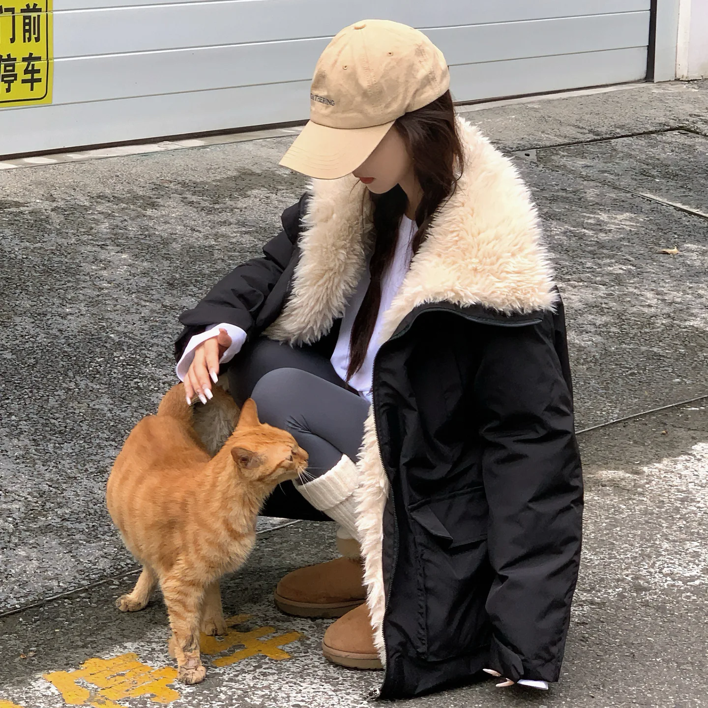 Cappotti da donna streetwear sciolto casual nuova giacca in cotone da motociclista retrò cappotto femminile caldo spesso autunno inverno