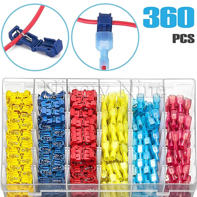 WOZOBUY Krimpkous Draadconnectoren SST21 Waterdichte Mouw AWG22-18 Butt Elektrische Splice Vertind Soldeer Seal Terminal