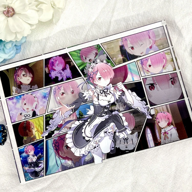 Anime Re: Życie w innym świecie od zera Figurka Rem Ram Komiks Akrylowy Stojak na Biurko Ozdoba Zabawki Kolekcjonerskie Prezenty dla Fanów