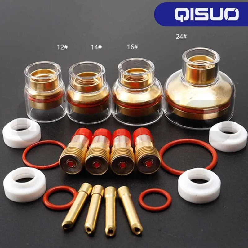 CHAMPAGNE CLEAR Nozzle 54NQCN KITS WP9/20 WP17/18/26 4GL332 Gas lens collet body