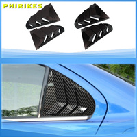 For Mitsubishi Lancer EX X EVO 2008-2018 Rear Window Side Vent Shutter Louver Cover Trim Car Accessories Auto Parts Carbon Fiber