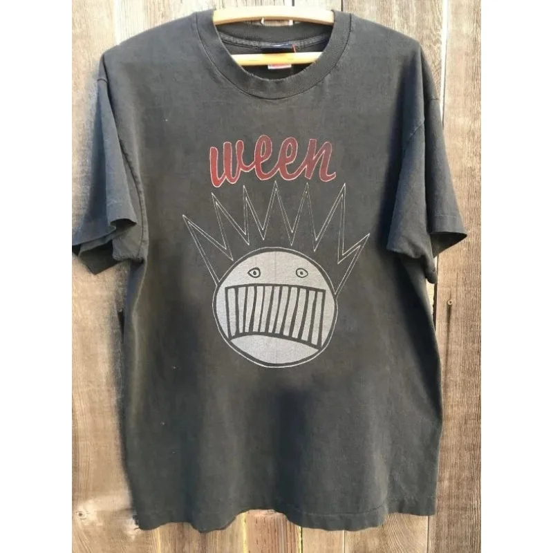 Seltenes WEEN Band-Shirt, Ween Graphic Charcoal Cotton Shirt Unisex-Shirt Grafik-T-Shirts Harajuku