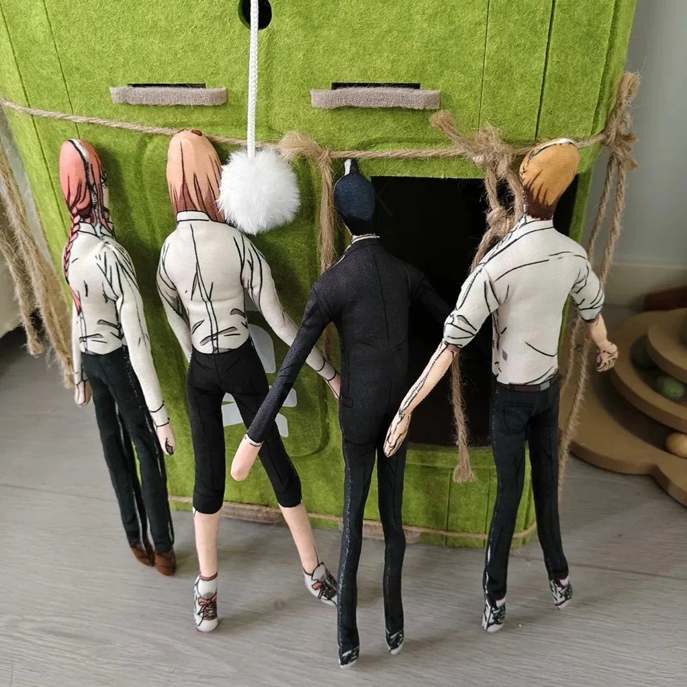 Anime tronçonneuse homme Makima Denji Hayakawa Aki Cosplay poupée abstraite mince torsion forme coton poupée chambre décoration