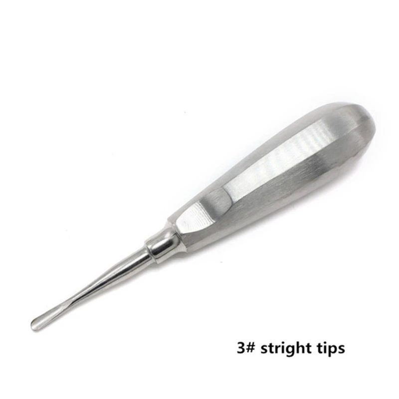 Dental Elevator Stainless Steel Tooth Dentist Tools Kit Stright Curved Root Elevator Minimally Invasive Dentistry Tools