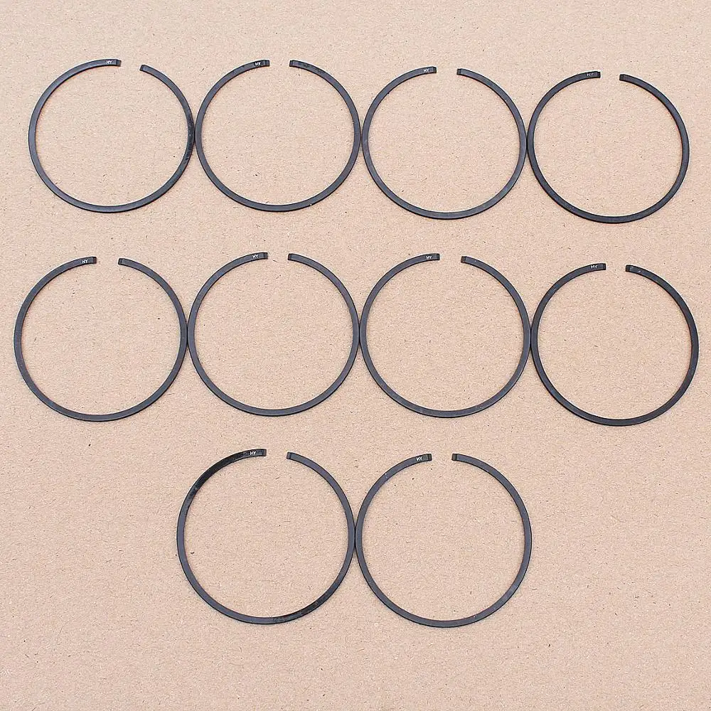 

10pcs Chainsaw Piston Ring Kit 50mm x 1.2mm For Husqvarna 365 365XP 371 372 372XP 362 Chainsaw Replacement 11280343000