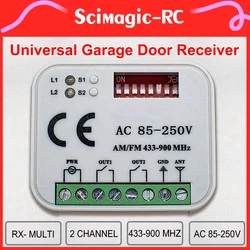 433-900MHz Tuya WiFi and RF Control Switch AC/DC 9-30V /85-250V 2CH Garage Smart Home Receiver for Smart Life Alexa Google Home
