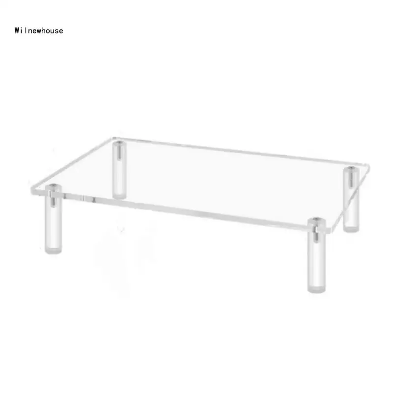 

Stand Risers for Desk Transparent Clear Acrylic Laptop Stand Desktop Home Office Computer Accessories Dropship