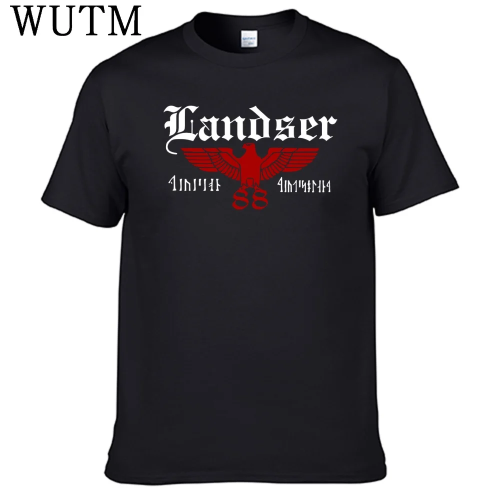 Nueva camiseta Landser Rockband, camiseta 100% de algodón para hombre