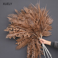 Brown/Coffee Series Artificial Plants Flowers DIY Wedding Road Guide Floral Arrangement Layout Decor Bouquet Florist Supplies