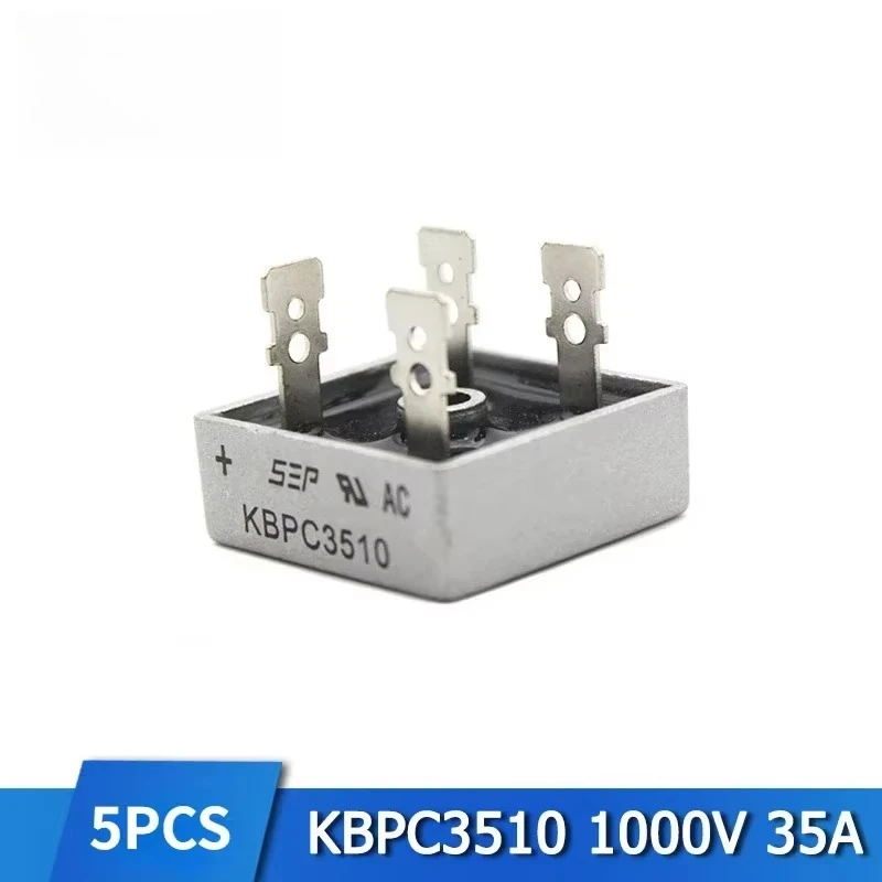 5PCS Bridge Rectifier Diode KBPC2510 KBPC3510 KBPC1510 KBPC5010 KBPC1010 GBJ1510 GBJ2510 GBJ3510 GBU1510 GBU3510 Rectifiers Kit