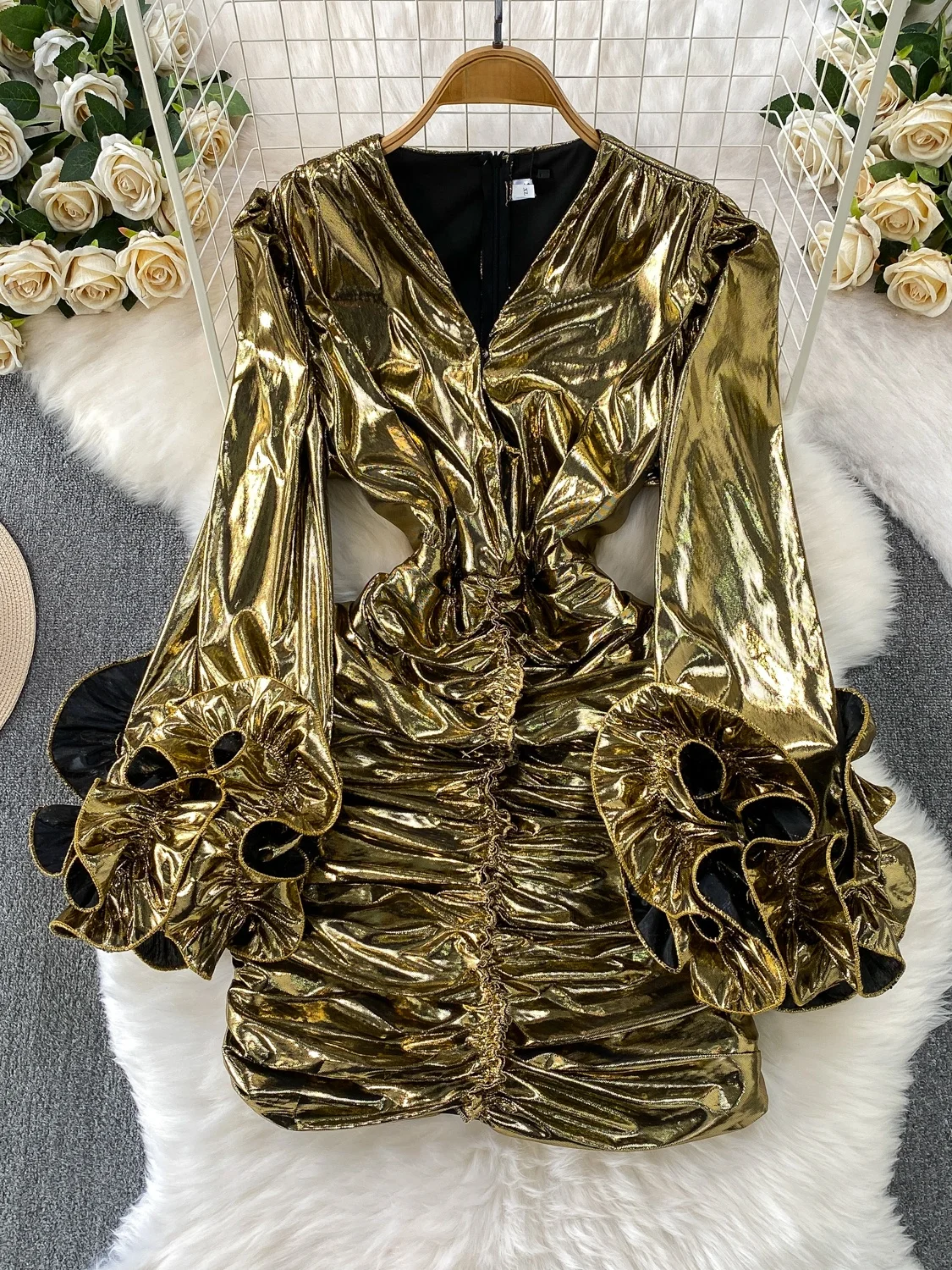 مثير الخامس ن مطوي سليم صالح Bodycon الدكتور مع الدانتيل Sves عالية الخصر ألف خط تنورة طويلة Sve العلوي الدكتور للشابات