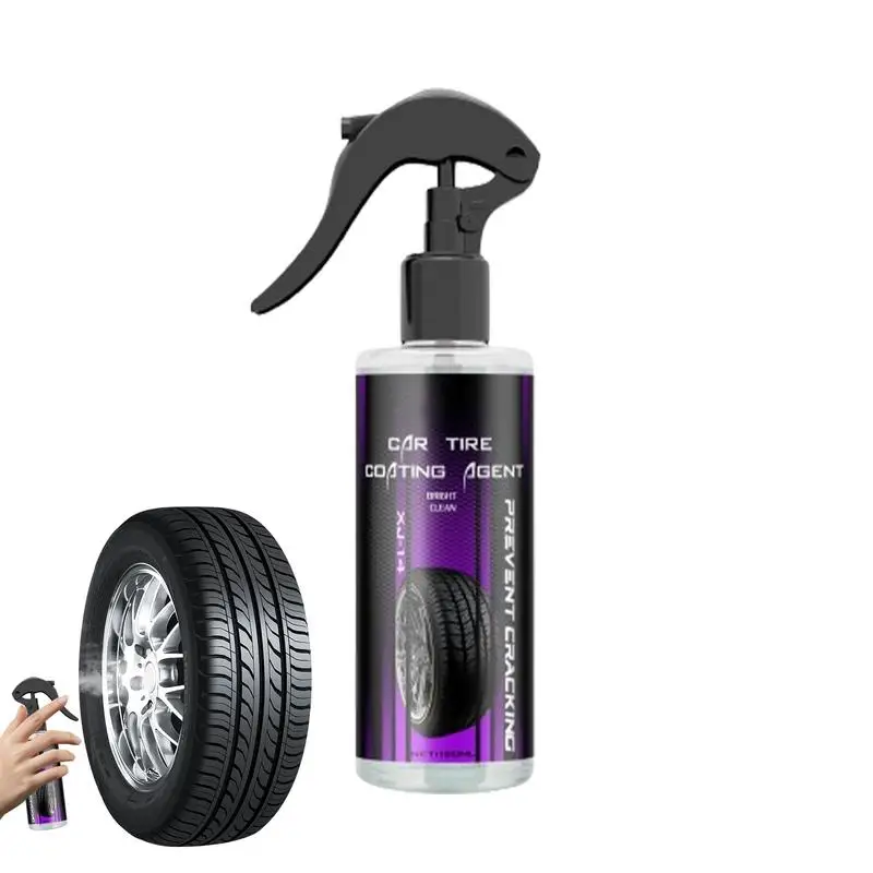 

Tire Shine Spray 120ml Wheel And Tire Cleaner Long-Lasting Wheel And Tire Cleaner User-Friendly Tire Dressing Tire Cleaner Spray