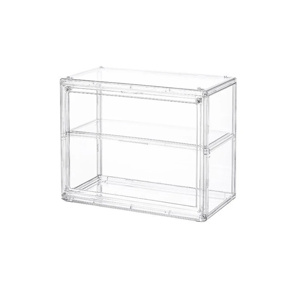 

Acrylic Transparent Display Box Wall-Mounted Magnetic Toy Model Storage Box with Lid Clear Cosmetic Organizer Rack for Bags