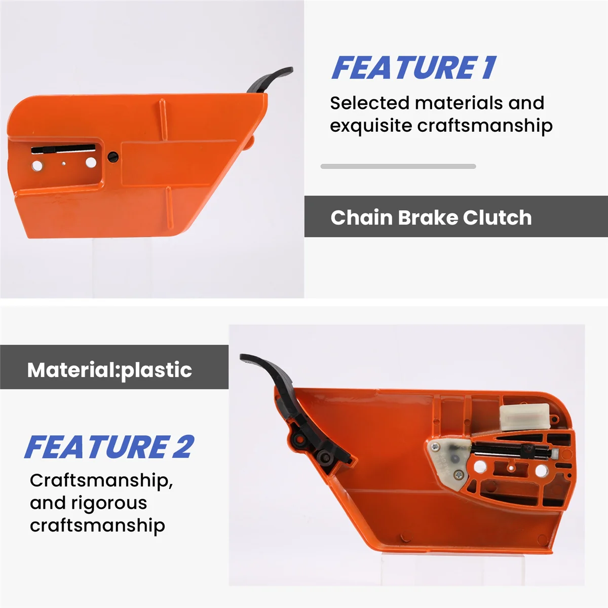 ABZV-Chain Brake Clutch Sprocket Side Cover 537033501 for Husqvarna 362 365 371 372 385 390 570 575 576 Chainsaws