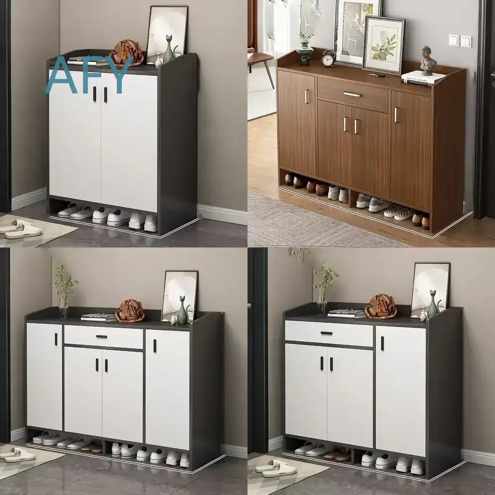 Nordic Japanese Luxury Shoe Cabinets for Narrow Entryway Space Saving Men Shoe Rack for Hallway Schoenenkasten Entryway
