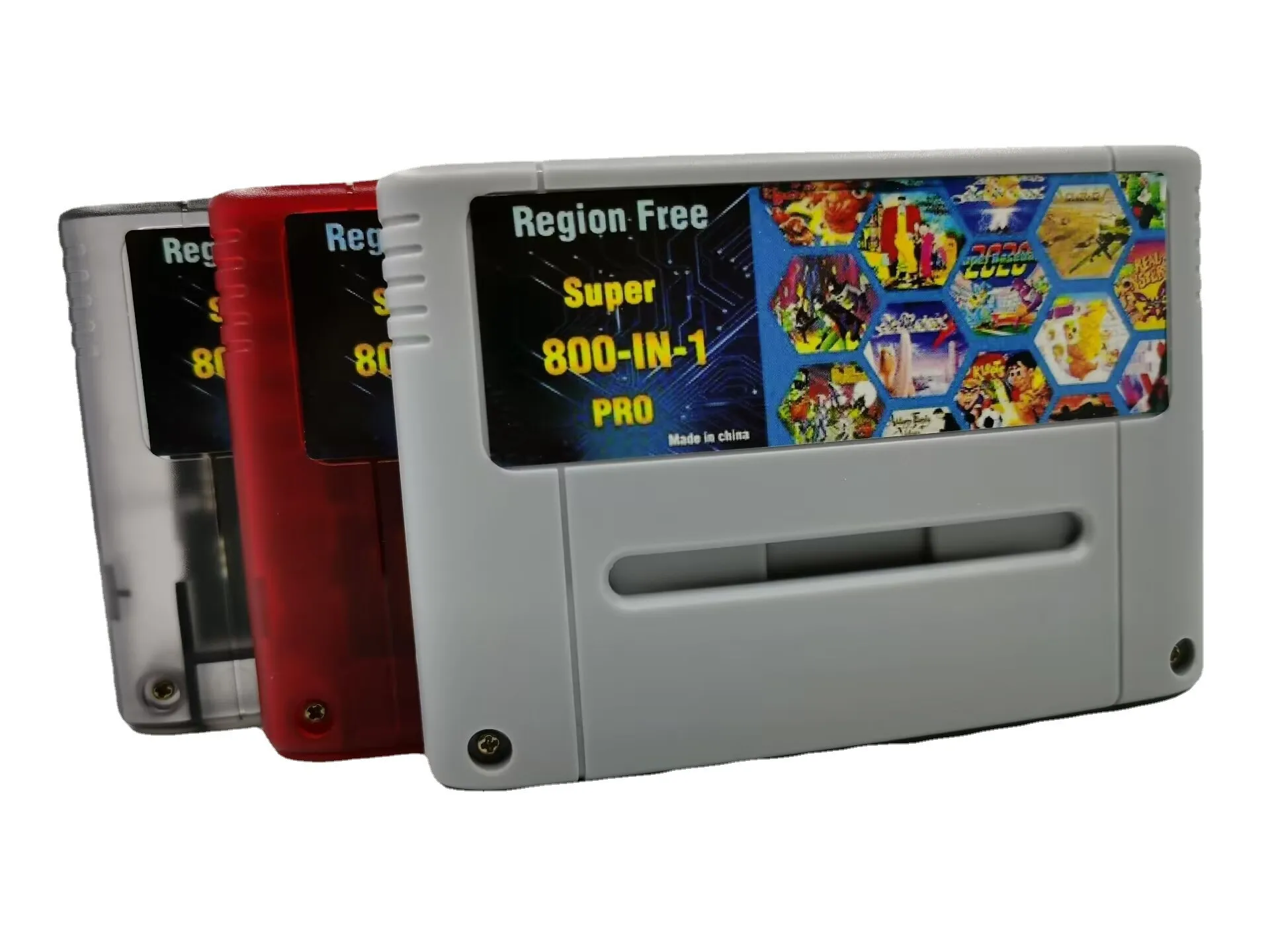 Super DIY Retro 800 in 1 Pro Video Game Cartridge For 16 Bit Game Console Card China Version