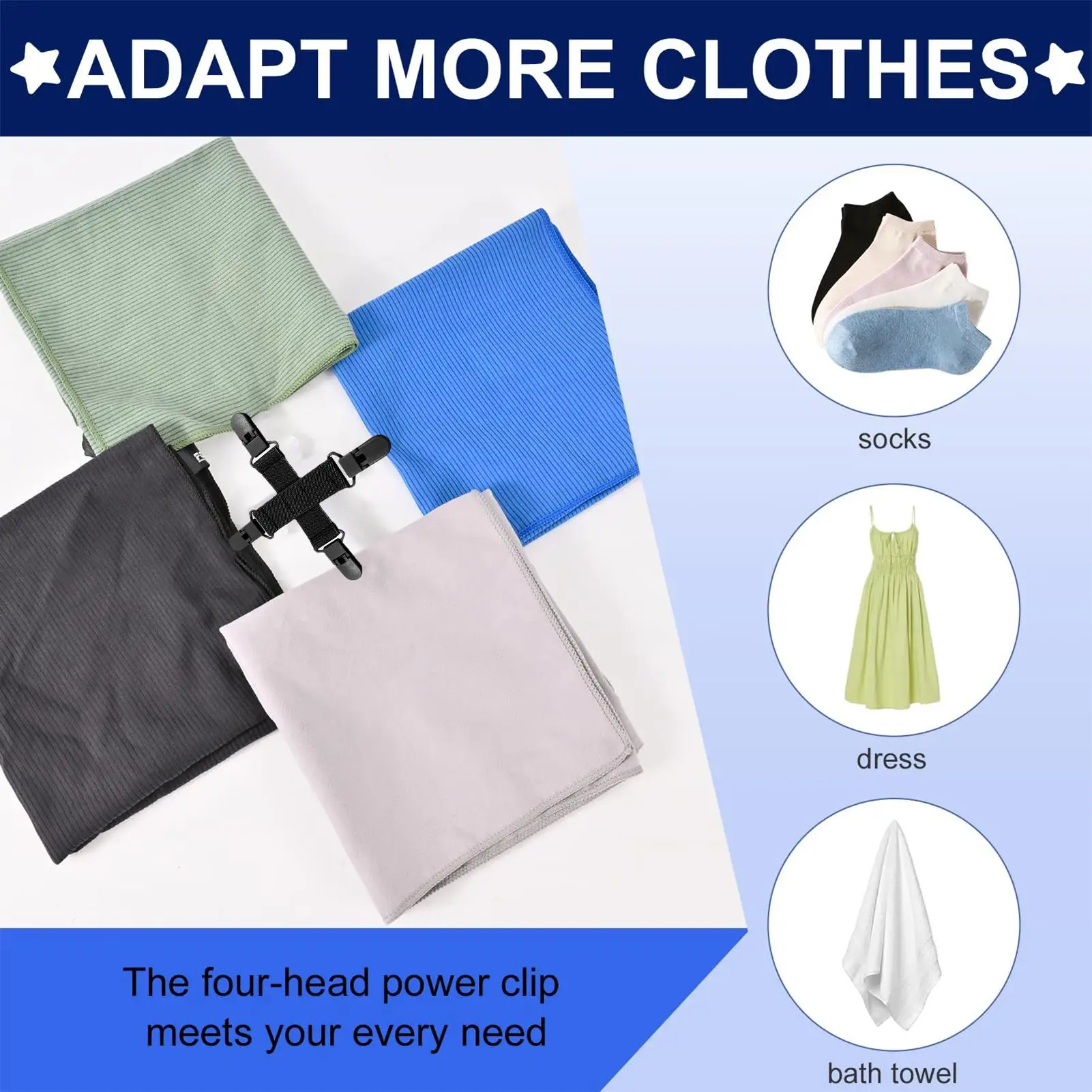 Bed sheet detangler with four clip Household Laundry Blankets Detangling Clips Household Washing Machine Sheet Cleaning Supplies