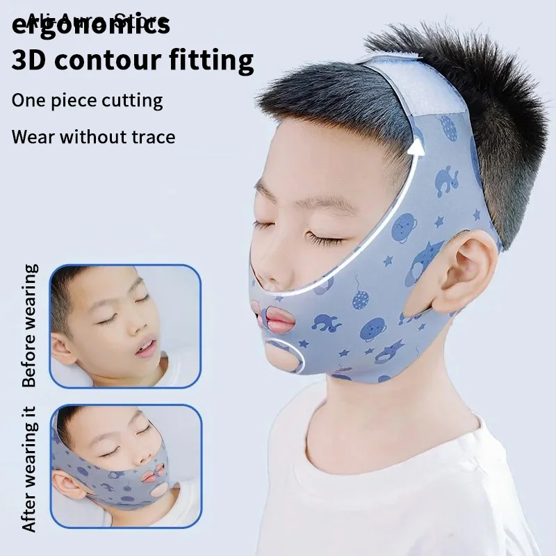 1Pcs Open Mouth Breathing Correction Chin Strap Anti Snoring Belt Mouth-Sealing Gifts For Women Men Better Breath Health Care