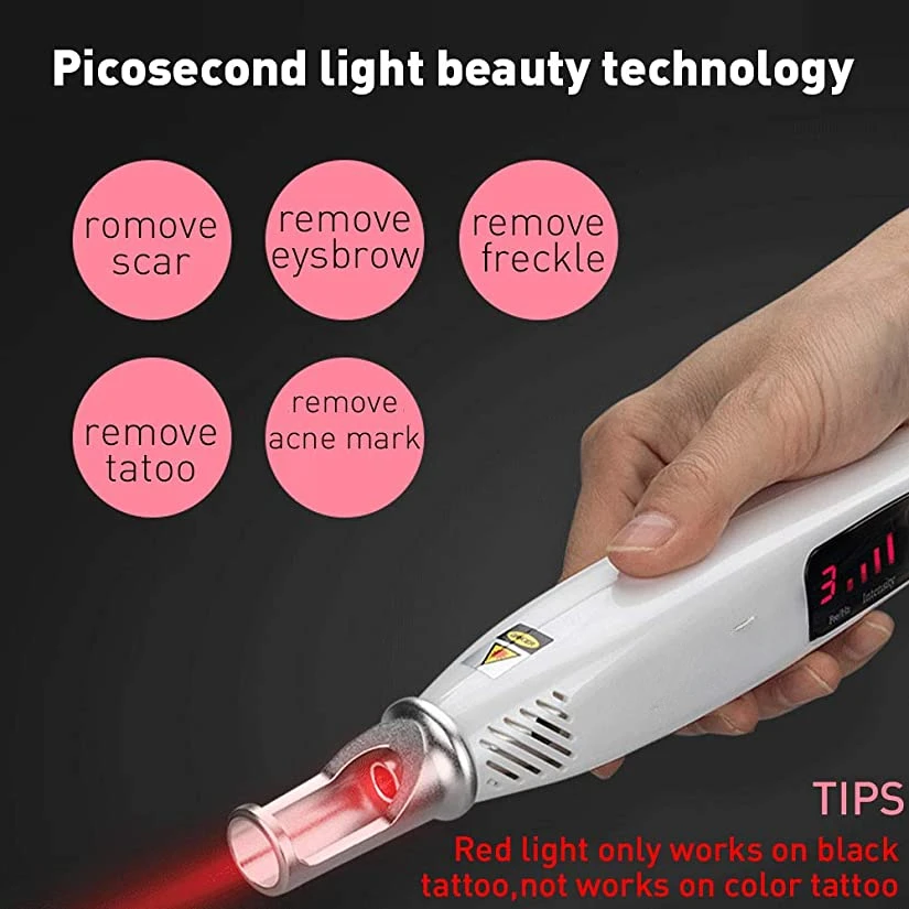 Portable Home Picosecond Laser Tattoo Removal/ Tattoo Freckle Removal Mole Dark Spot Picosecond Laser Pen