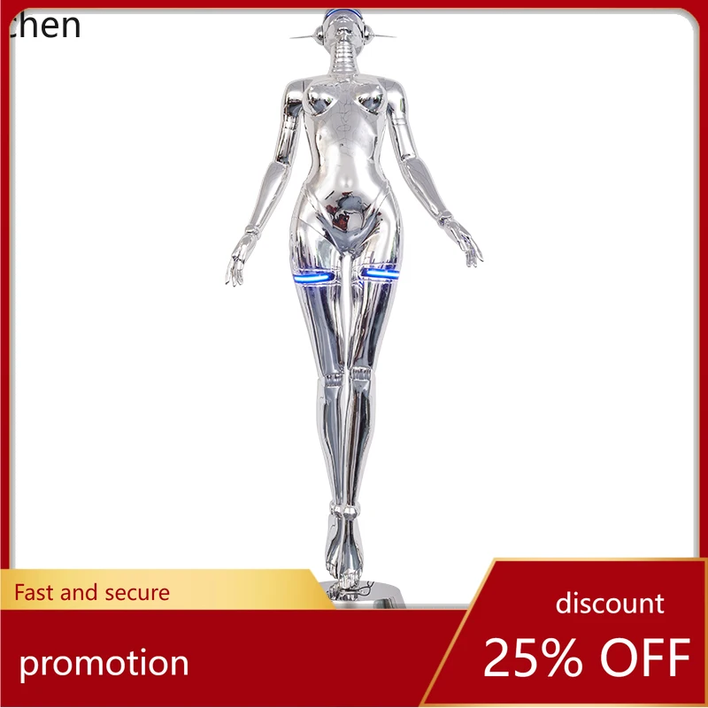 

HT Future Machinery Ji Muse Sculpture Luminous Character Model Chain Hair Salon Bar KTV home decoration accessories
