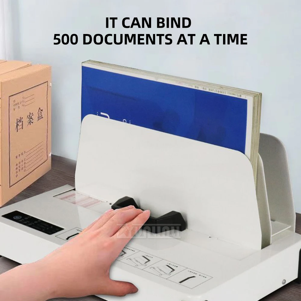 Electric Hot Melt Binding Machine Envelope Machine for Contract File Bidding Document Adhesive Binding Office Equipment