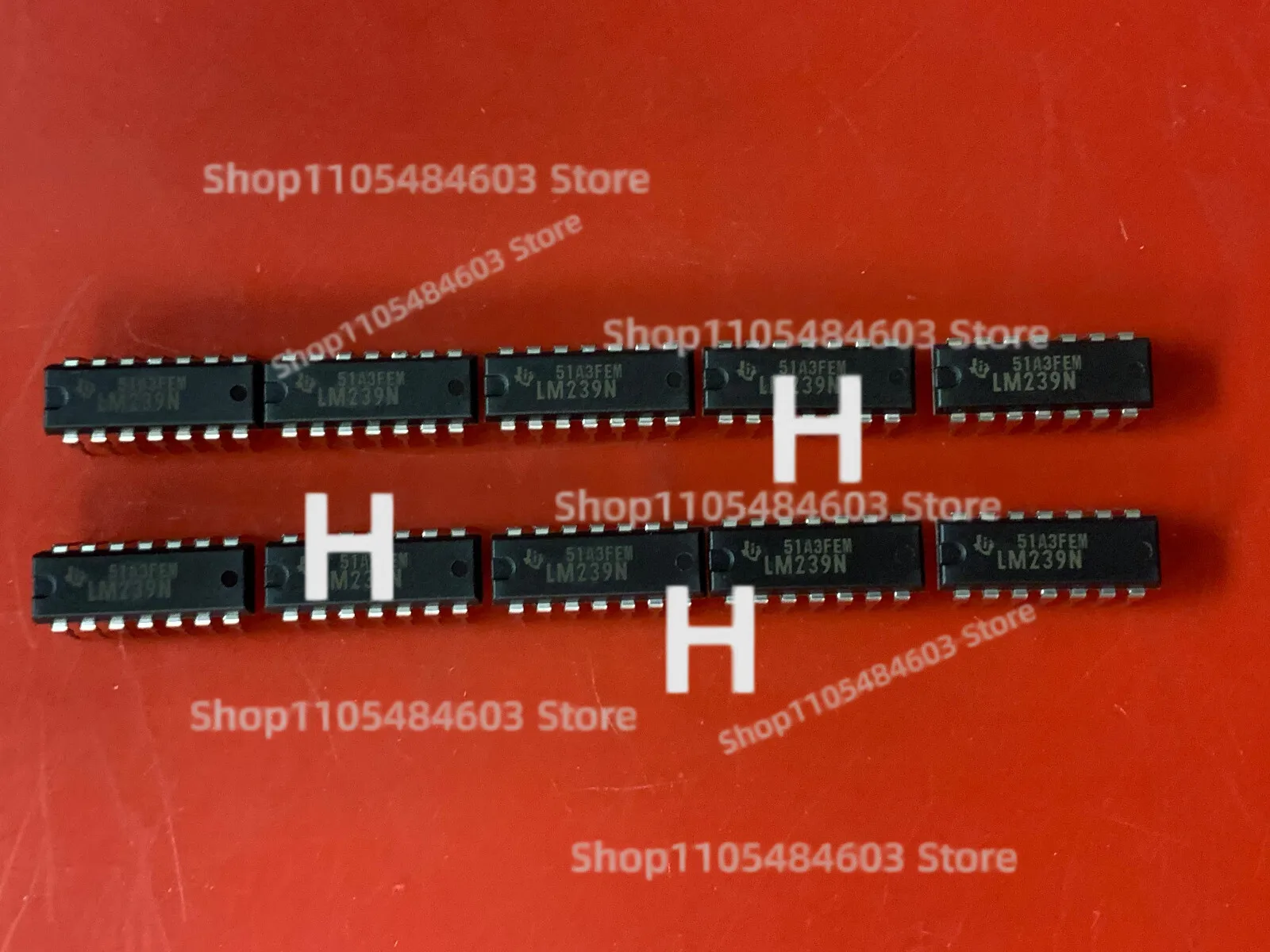 10x LM239N FOR TEXAS INSTRUMENTS IC QUAD DIFF COMPARATOR QUAD ±15V/30V 14 PIN DIP