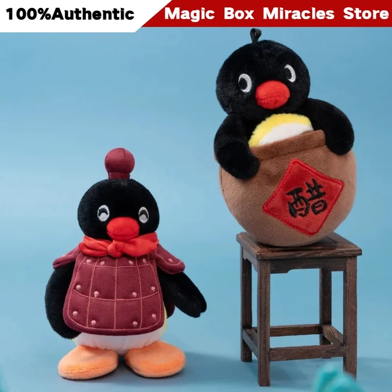 Nouvelle série originale Pingu Geography : Porte-clés en peluche, boîte mystère, poupée pingouin mignonne à suspendre, jouet de collection, breloque de sac, décoration de bureau, cadeau