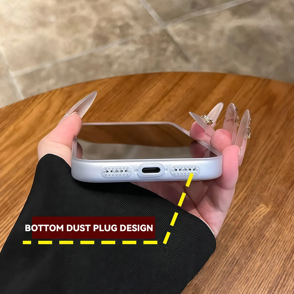 Magnetic Ultra Thin Matte Hard PC Clear Case For iPhone 15 14 13 12 16 17 Pro Max Orange Translucent For Magsafe Wireless Cover - Image 4