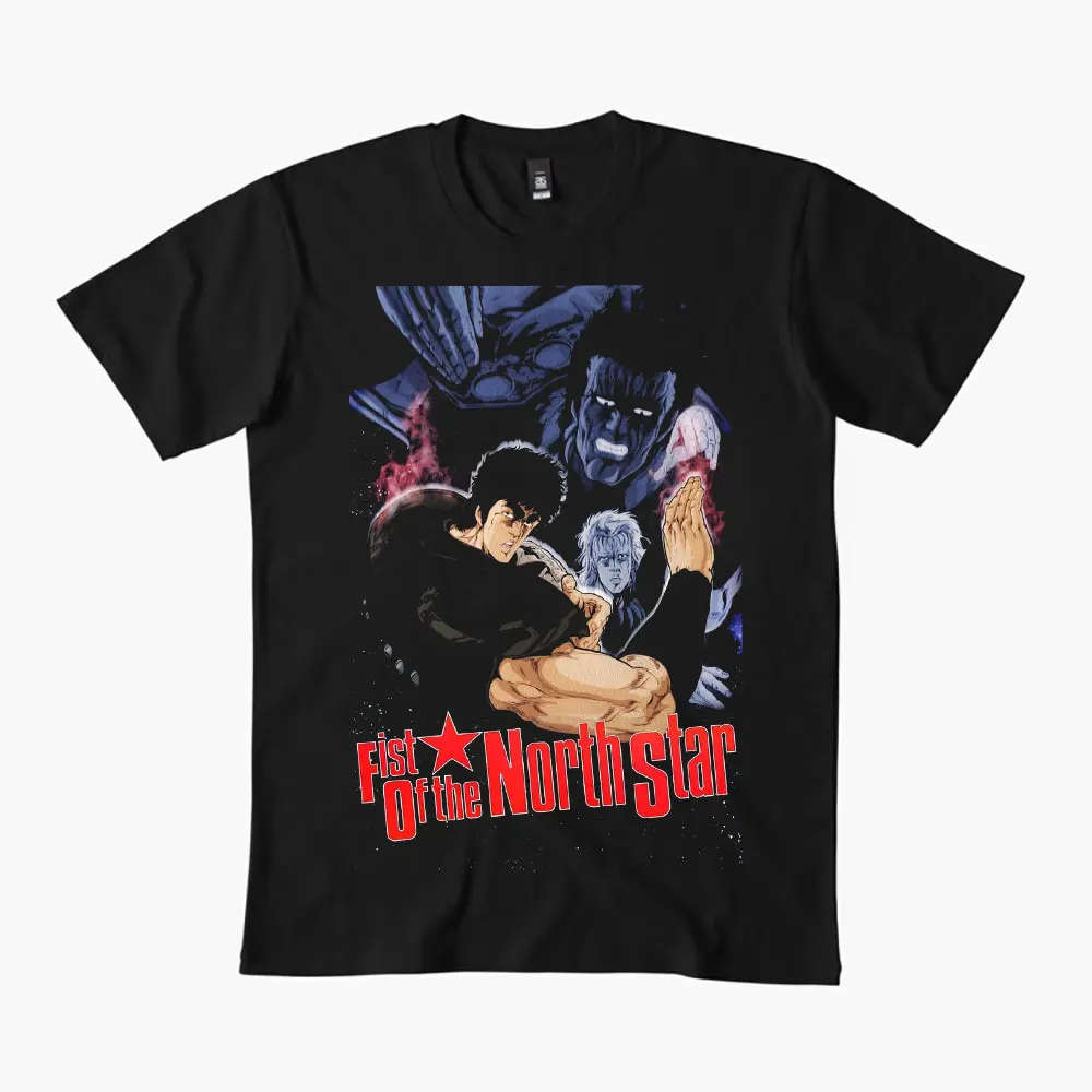 

0405 Manga Kenshiro Fist of the North Star Anime gift t shirt Hokuto no Ken printed Graphic tee Y2K clothes All size Tops S-6X