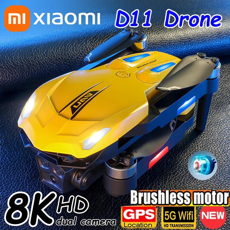 Xiaomi D11 Drone 8K Professionnal HD Three Camera Brushless Quadcopter Optical Flow Localization Four-way Obstacle Avoidance UAV