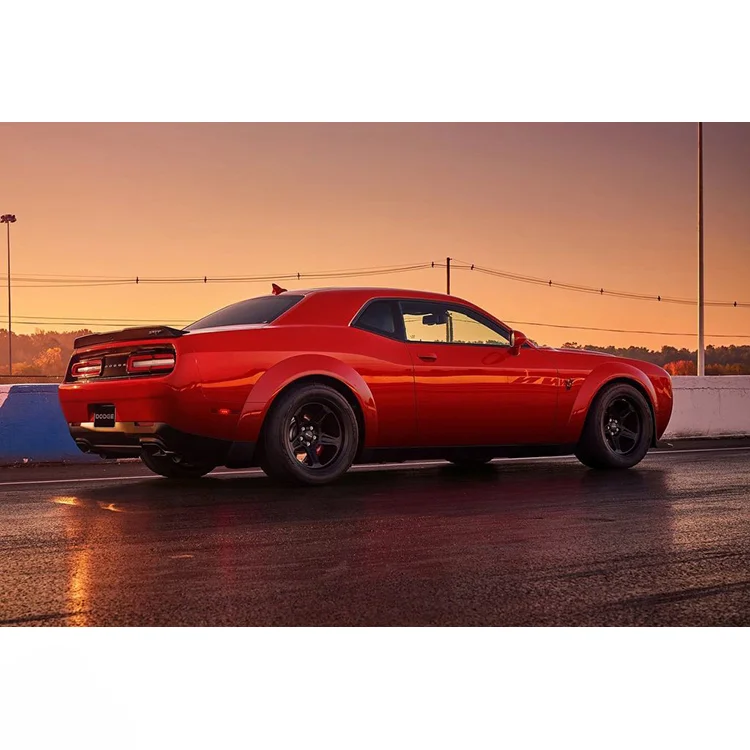 Demon Style ABS Wide Fender Flares Front Bumper  For Dodge Challenger Hellcat