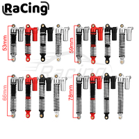 4PCS 53/59/66/78mm Aluminum Alloy Metal Shocks Absorbers Oil Damper for 1/18 RC Crawler TRX4M TRX-4M Bronco Defender Upgrade