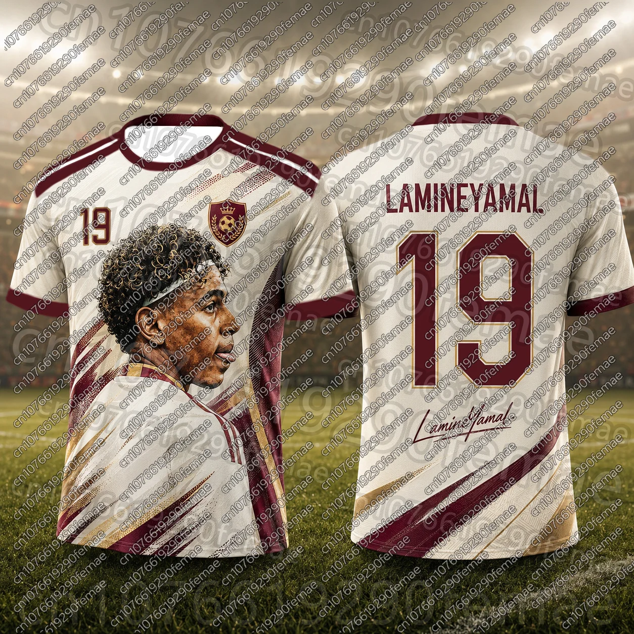Outdoor Hiking Quick-Dry T-Shirt + Soccer Fan Signature Jersey 2-in-1 | 2026 New Number/Name Design | Family Football Sports Top