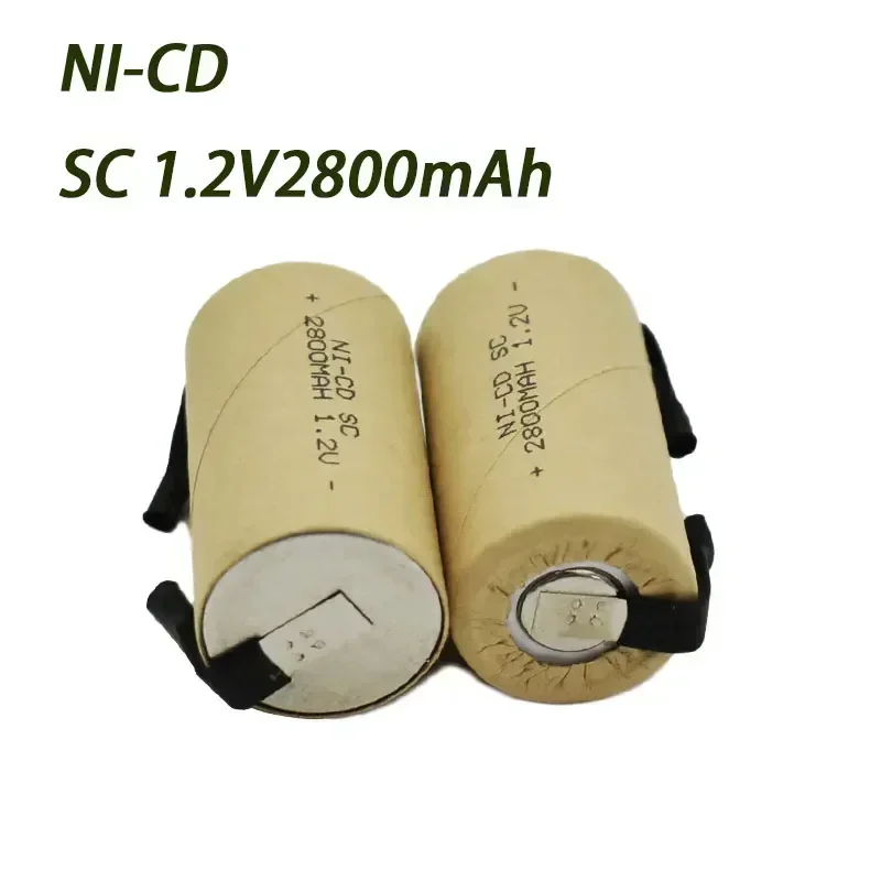 Ni-Cd 1.2V SC 2800mAh Rechargeable Battery Power Tools General Purpose Battery Pack Fast Rechargeable,Battery Factory Outlet