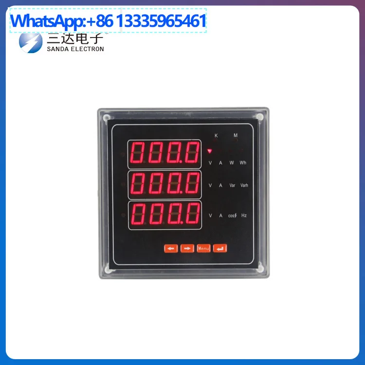 Marchio Di Misuratori Di Potenza Multifunzione E-AS4, Misuratore Con Display Digitale Multifunzione Trifase