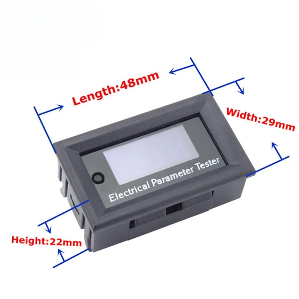 100V10A 7in1 OLED Display Spannung Strom Zeit Kapazität Amperemeter Elektrische Batterie Digital Voltmeter Multimeter Tester