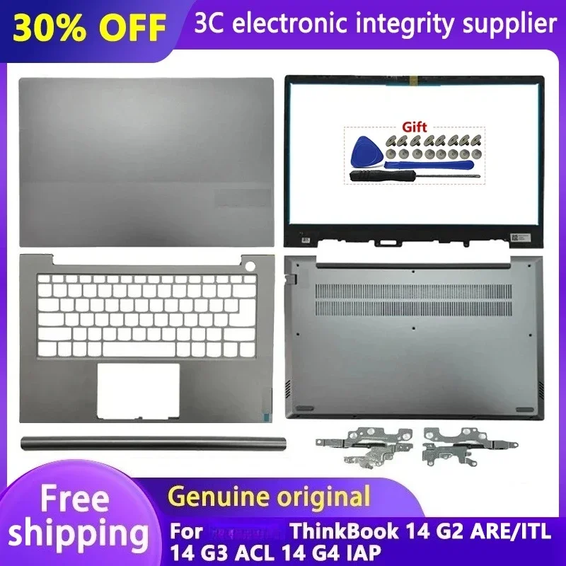 

New Case For ThinkBook 14 G2 ARE/ITL 14 G3 ACL 14 G4 IAP Laptop LCD Back Cover Front Bezel Hinge Cover Top Case Part Replacement