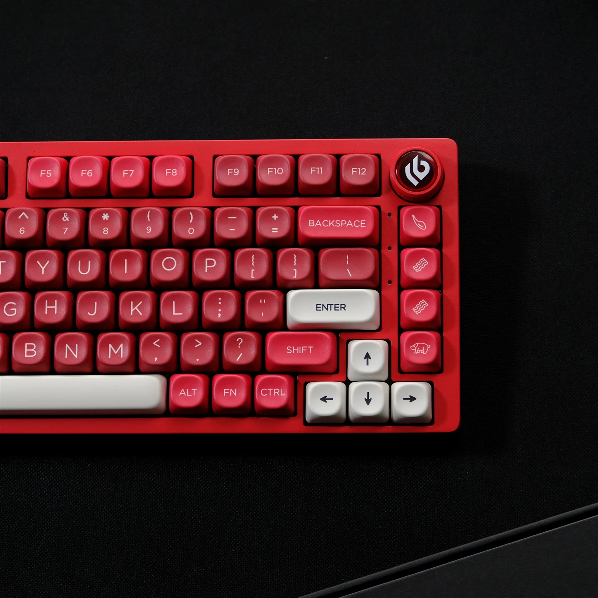 Imagem -04 - Kbcaps-ham Red Moa Keycaps 126 Chaves Pbt Keycaps Sublimação Dye Switches mx Teclado Mecânico