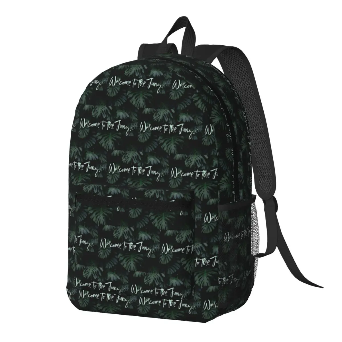 Welcome To The Jungle Tropical Digital Backpack Daypack Large Capacity Boys Girls BookBag School Bag Shoulder Bags for Men Women