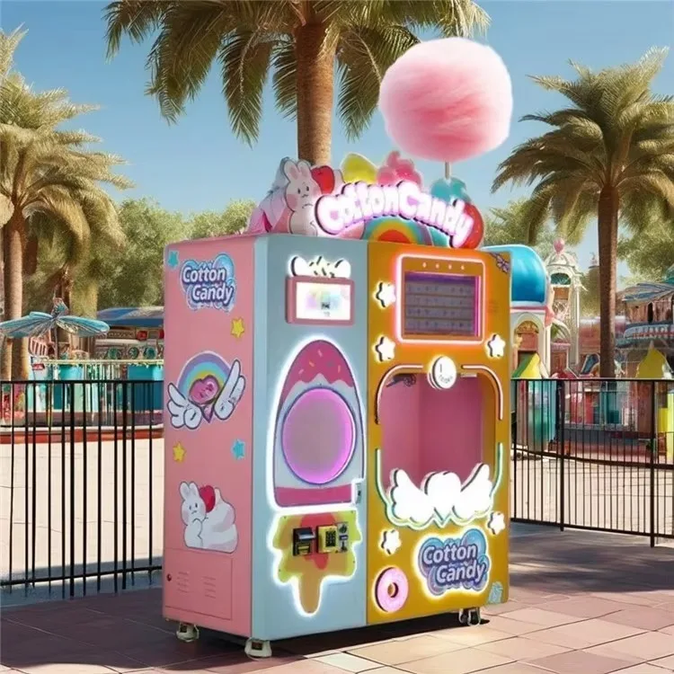 حار بيع الطاقة 2000 واط 110 فولت/220 فولت التلقائي آلة بيع حلوى القطن للأعمال #6