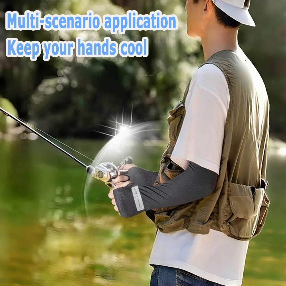 Men's Fashionable Sleeves, Breathable and Cool Arm Cover, Moisture Wicking, For Daily Vehicle Driving, Sports Use