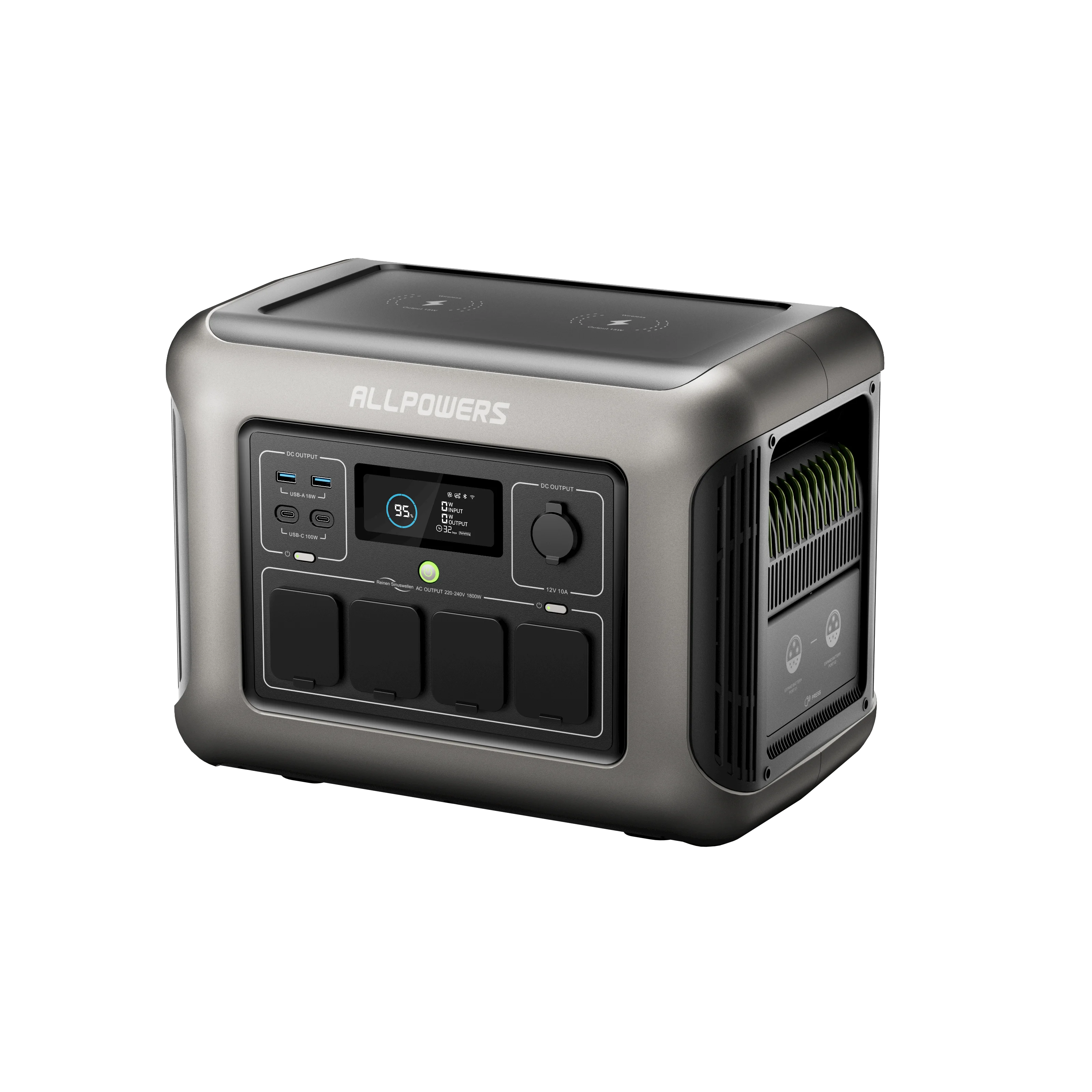 ALLPOWERS R1500 Portable Power Station 1152Wh LiFePO4 Battery with 1800W (3000W Peak) AC Output Solar Generator for Garden Party