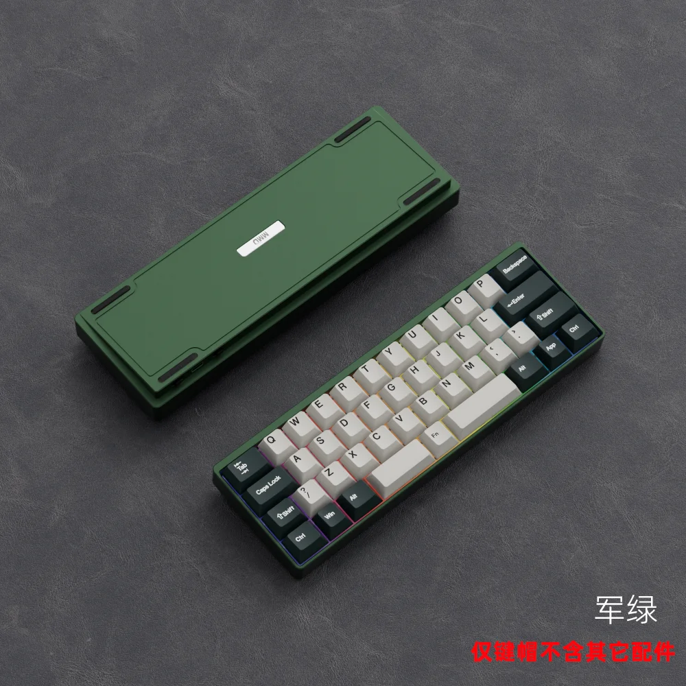 40% Keyboard Keycap Custom Aluminum 3 Mode O-ring Bluetooth Keyboard Pink Black Keycaps Mechanical Keyboard Point Artisan Keycap