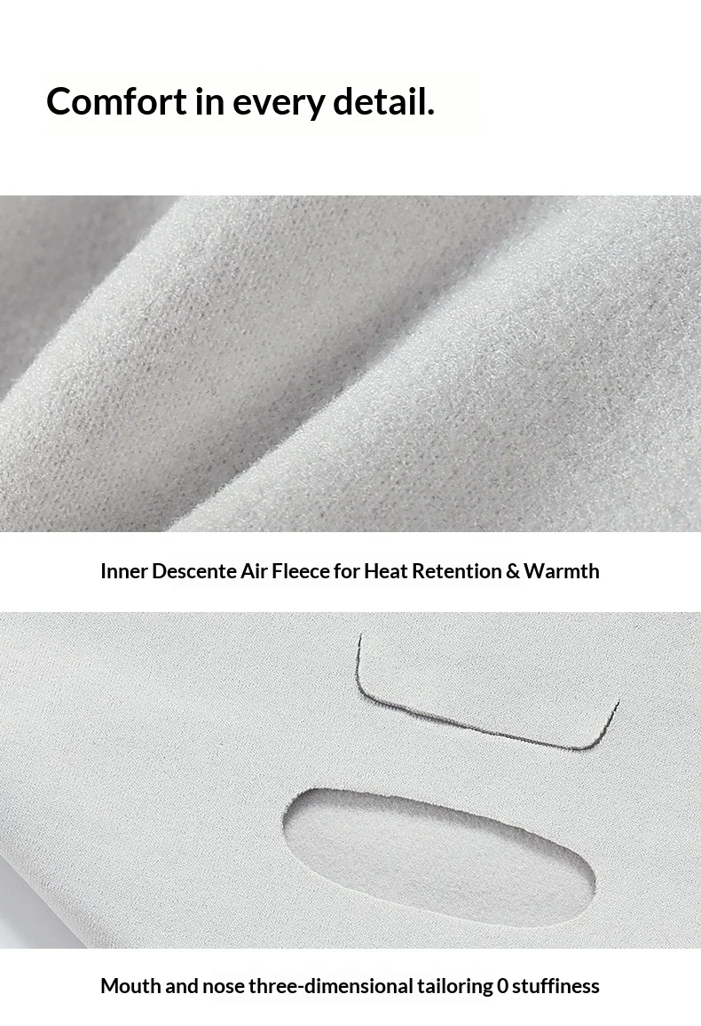 قناع دافئ للخريف والشتاء سميك لركوب الدراجات في الهواء الطلق وجيد التهوية ومقاوم للرياح وحماية من البرد قناع دافئ لزاوية العين #2