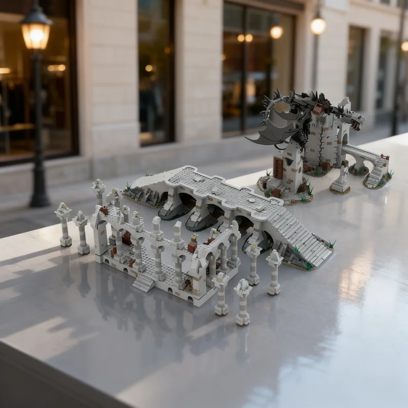 

3656 деталей MOC: Руины Огсилитха (Хоббит, Властелин колец) — модель-конструктор, подарок для самостоятельной сборки, креативный коллекционный декор премиум-класса